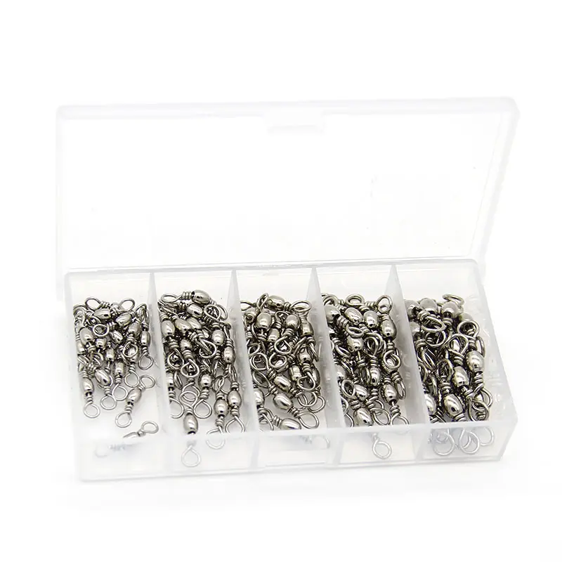 Hot Sale Mini Small Five-grid Fishing Tackle Box Lure Storage Double-ring Hook Small Lead Fish Fishing Lures Baits Box