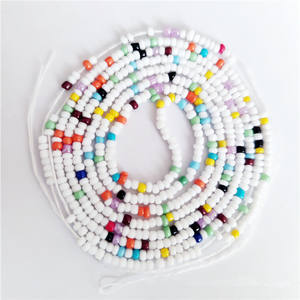 Femmes sexy perte de poids grande <span class=keywords><strong>taille</strong></span> africaine ghana coton ficelle cravate sur le corps ventre chaîne <span class=keywords><strong>taille</strong></span> perles bijoux pour la fête - Product Image 1