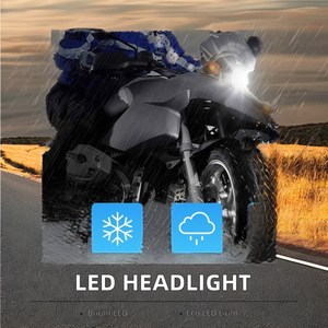 หลอดไฟหน้ารถมอเตอร์ไซค์ LED H4 แบบ 3 ด้าน 12-85v ให้แสงสว่าง 6000k ไฟ LED เสริมสำหรับรถยนต์ ไฟสูงสำหรับมอเตอร์ไซค์ - Product Image 6