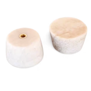 Pegangan Pintu Travertine Alami Gaya Wabi Sabi, Pegangan Kecil Kreatif Mewah untuk Lemari Kamar Tidur, Laci, dan Gantungan Marmer - Product Image 4