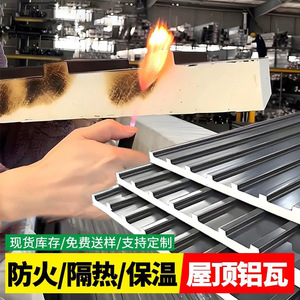 Panneau de toiture isolé en alliage d'aluminium, largeur 1000 mm, insonorisé, utilisation extérieure - Product Image 3