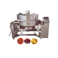 Marmite de cuisson à double enveloppe en acier inoxydable avec agitateur pour confitures, ketchup et sauces