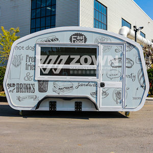 Outdoor <b>BBQ</b> Food Cart Trailer Mobile Kitchen with Grill Fryer for Burger Hot Dog Fried Chicken - Product Image 6