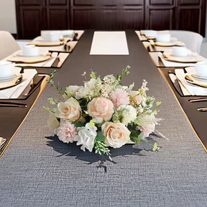 Sang Trọng Bảng Nhân Tạo Hoa Trung Tâm Cho Đám Cưới Tổ Chức Sự Kiện Bữa Tiệc Trang Trí Tùy Chỉnh Màu Sắc Kích Thước Lãng Mạn Phong Cách - Product Image 2