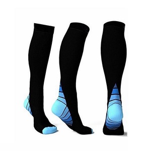 <b>Running</b> Compression Socks Long Breathable Nylon Sports Socks Color Blocking Tall Cylinder Height - Product Image 5