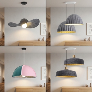 Lámpara de Techo Colgante de Estilo Nórdico para Restaurante, Bar, Casa de Huéspedes Minimalista, Restaurante de Hotpot, de <span class=keywords><strong>Cemento</strong></span>, Bambú y Ratán - Product Image 1