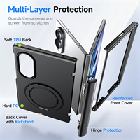 Soporte Magnético Giratorio de 360 Grados, Protector Plegable Anticaídas para Samsung Z Fold 8 con Bisagra Central