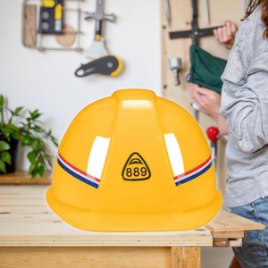 Casco de Seguridad de Plástico Amarillo Personalizable Directo de Fábrica, Casco de Seguridad Laboral al por Mayor para Seguridad Personal - Product Image 1