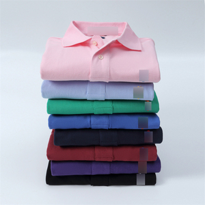 POLO al por mayor <span class=keywords><strong>para</strong></span> hombre, camiseta polo informal de negocios negra, de algodón, manga larga, con logotipo bordado, tejido de punto. - Product Image 6