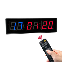 Horloges de compte à rebours numériques à affichage LED électronique professionnel pour les exercices d'entraînement en salle de sport, minuterie de boxe numérique