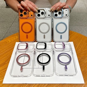เคสโทรศัพท์มือถือแบบใสแม่เหล็กใหม่สำหรับ iPhone 18 12 13 17 Pro Max 14 15 16 Plus พร้อมขายึดเลนส์ ป้องกันฝาหลัง - Product Image 2