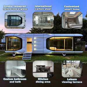 Maison capsule préfabriquée moderne tout-en-un Sinova, conteneur en acier, meubles, appareils électroménagers, chambre, bureau pour sites de glamping, 5 ans et plus - Product Image 6