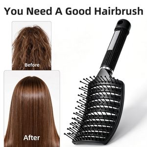 Salon Hair Brush Anti Static <b>Tangle</b> Brush Scalp Massage Hairbrush for Long Hair - Product Image 6