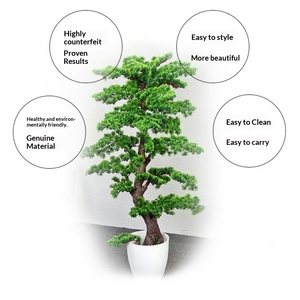 Bonsái Artificial <span class=keywords><strong>de</strong></span> Pino Grande y Realista, Simulación <span class=keywords><strong>de</strong></span> Árbol <span class=keywords><strong>de</strong></span> Pino para Saludar a los Invitados, Planta Grande <span class=keywords><strong>de</strong></span> Hojas Verdes para Interiores, Hogar, Vestíbulo <span class=keywords><strong>de</strong></span> Hotel - Product Image 1
