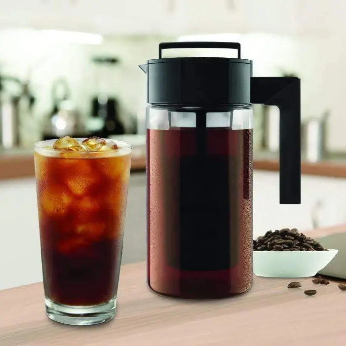 Accessori per utensili da caffè Kit per caffettiera da viaggio gocciolatore per ghiaccio teiera in vetro caraffa per filtro per acqua bevanda ghiacciata macchina per caffè freddo