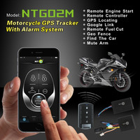 Rastreador GPS NTO NTG02M con Corte Remoto de Combustible, Arranque/Parada del Motor, Activación por Vibración a través de App, Sistema de Alarma Impermeable para Moto y PC