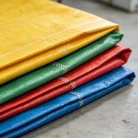 أكياس بلاستيكية معاد تدويرها رخيصة الثمن سعة 25 كجم و50 كجم مصنوعة من البولي بروبيلين المنسوج