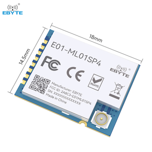Ebyte E01-ML01SP4 20dBm 2Mbps nRF24L01P chip <span class=keywords><strong>SPI</strong></span> thu phát điện năng thấp 100mW 24Ghz SMD <span class=keywords><strong>RF</strong></span> <span class=keywords><strong>Module</strong></span> không dây - Product Image 3