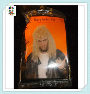 Mens Long Black Color Straight <strong>Hair</strong> 60s Hippy <strong>Costume</strong> <strong>Wigs</strong> HPC-1241 - Product Image 3
