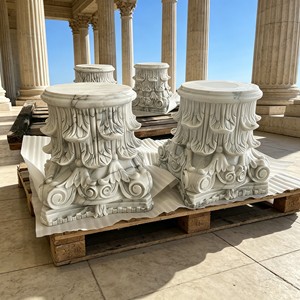 Columnas de Escultura de Mármol Sólido Modernas Personalizadas para Uso en Interiores y Exteriores - Product Image 4
