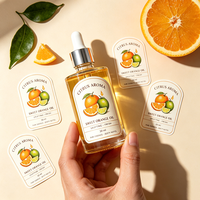 Étiquettes de bouteilles de cosmétiques TEDDY, solution transparente en BOPP, résistantes à l'huile, imperméables, adhésives dorées, étiquettes pour parfums