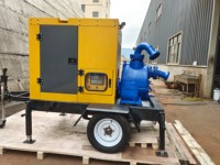 Unité de pompes à eaux usées à haute pression à auto-amorçage en fonte d'acier inoxydable mobile à entraînement diesel