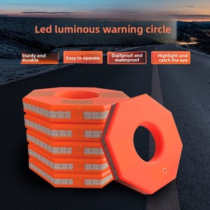 Anillo Reflectante Luminoso LED para Conos de Tráfico con Sonido de Advertencia, Luz de Advertencia de Tráfico para Construcción Nocturna, Barricada de Tráfico - Product Image 3