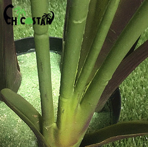 Nhà Máy Giá Sống Động Như Thật Trong Nhà Cây Bonsai Nhựa 13 Lá Du Lịch Cây Chuối Nhân Tạo Cây - Product Image 4