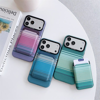 Étui de téléphone magnétique puissant à texture colorée pour iPhone 15 14 13 12 18 17 16 Pro Max avec porte-cartes détachable en cuir PU