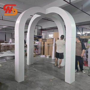 ฉากหลังงานแต่งงานดีไซน์ใหม่เรียบหรู สีขาว ทำจาก PVC สำหรับตกแต่งงานอีเว้นท์ ปาร์ตี้ และงานแต่งงาน - Product Image 3