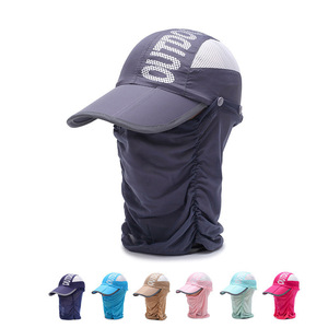 Outdoor Baseball <b>Cap</b> With Face Coverage Sun Protection Breathable Fabric For <b>Hiking</b> And Outdoor Activities Adult Unisex - Product Image 5