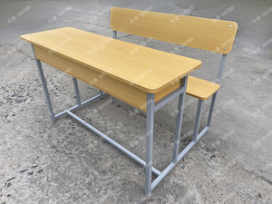 NJ-104 <span class=keywords><strong>de</strong></span> bureau moderne simple Werzalit Double joint Usine directe Printemps Nouveau mobilier scolaire Mobilier scolaire moderne simple - Product Image 4