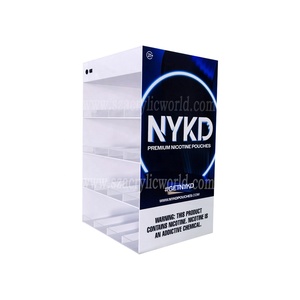 <b>Illuminated</b> Cigarette Dispenser With Logo nicotine pouches display stand acrylic snus display stand - Product Image 4