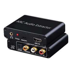 Livraison gratuite Extracteur audio ARC DAC ARC L/R Coaxial <span class=keywords><strong>SPDIF</strong></span> <span class=keywords><strong>Jack</strong></span> Extracteur Convertisseur de canal de retour, adapté pour Fiber RCA 3.5mm - Product Image 4