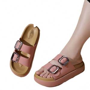 Nuevas Pantuflas de Casa para Parejas, Pantuflas de Lino para Piso de Madera, Antideslizantes, para Hombre y Mujer, con Suela Gruesa - Product Image 4