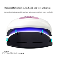 Lampe de photothérapie UV LED professionnelle SUNX8 à double source lumineuse, outil de nail art, sèche-ongles, lampe à gel pour ongles, salon à domicile