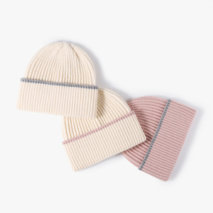 Gorros de Punto Jacquard Personalizados al por Mayor, 100% Acrílico, Tela Suave con Ribete de Encaje, a la Moda, con Diseño Argyle, Camuflaje, Unisex - Product Image 2