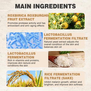 Vegan Hydrating mặt nạ với lên men ROSA roxburghii Enzyme mặt nạ sửa chữa Đỏ calms và hydrat da chiếu sáng B - Product Image 4