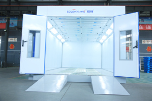 Cabine de <span class=keywords><strong>peinture</strong></span> automobile à économie d'énergie avec panneaux sandwich EPS / échangeur de chaleur en acier inoxydable et éclairage LED - Product Image 3