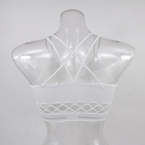 <span class=keywords><strong>Femme</strong></span> Danse Gym Croisant <span class=keywords><strong>Dos</strong></span> Yoga Sans Couture Soutien-Gorge de Sport Haut - Product Image 6