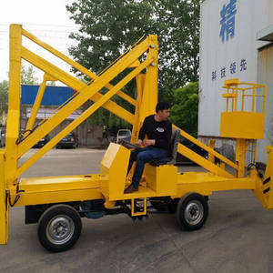 Самоходный Электрический прицеп, телескопический шарнирный подъемник вишни, подъемник паука, буксируемый подъемник, платформа для воздушной работы - Product Image 6