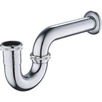 Bouteille de siphon P simple à assembler, hygiénique, ronde, en acier inoxydable 1-1/2, pour lavabo, accessoires de salle de bain