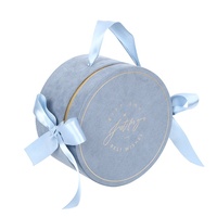 Boîte Cadeau de Mariage en Carton Gaufré Velours de Luxe Nouvelle Conception Écologique en Gros, Emballage Tube Personnalisé avec Ruban pour Invités