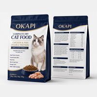 Alimentation sèche complète pour chats adultes, riche en protéines, poulet et poisson, double source de protéines, pour la peau et le pelage, certifiée FDA, 1,5-10 kg, en vrac, OEM ODM