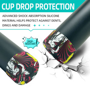 Nouveau couvercle inférieur de tasse antidérapant et anti-brûlure Botte de pare-chocs en silicone - Product Image 3