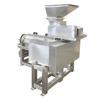Industriële gemotoriseerde sapcentrifuge van roestvrij staal, 220V, hoge productiviteit, schroefpers/spiraalvormige fruitpers voor groothandel