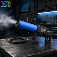 Pistolet à brouillard CO2 portable avec lumière LED, machine à fumée manuelle à gaz pour effets de scène, DJ, discothèque, soirée