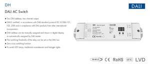 Controlador de Iluminación Certificado DALI-<span class=keywords><strong>2</strong></span> DH 100-240VAC Interruptor DALI de CA de <span class=keywords><strong>2</strong></span> Canales Dos Direcciones DALI Dos Salidas de Canal Garantía de 5 Años - Product Image 3