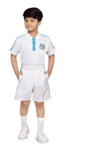 Uniforme escolar de algodón hecho a medida unisex con logotipo de bolsillo de chaqueta para niños de secundaria - Product Image 4