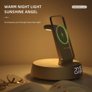 <span class=keywords><strong>Chargeur</strong></span> à <span class=keywords><strong>Induction</strong></span> pour Montre Intelligente avec Radio Numérique et Réveil Matinal pour Recharge Sans Fil - Product Image 4
